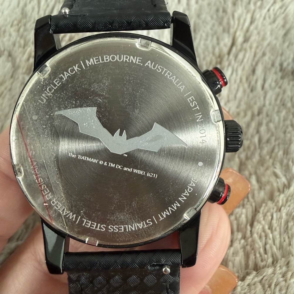 DC Batman Stealth Watch in Red and Black - Picture 4 of 15